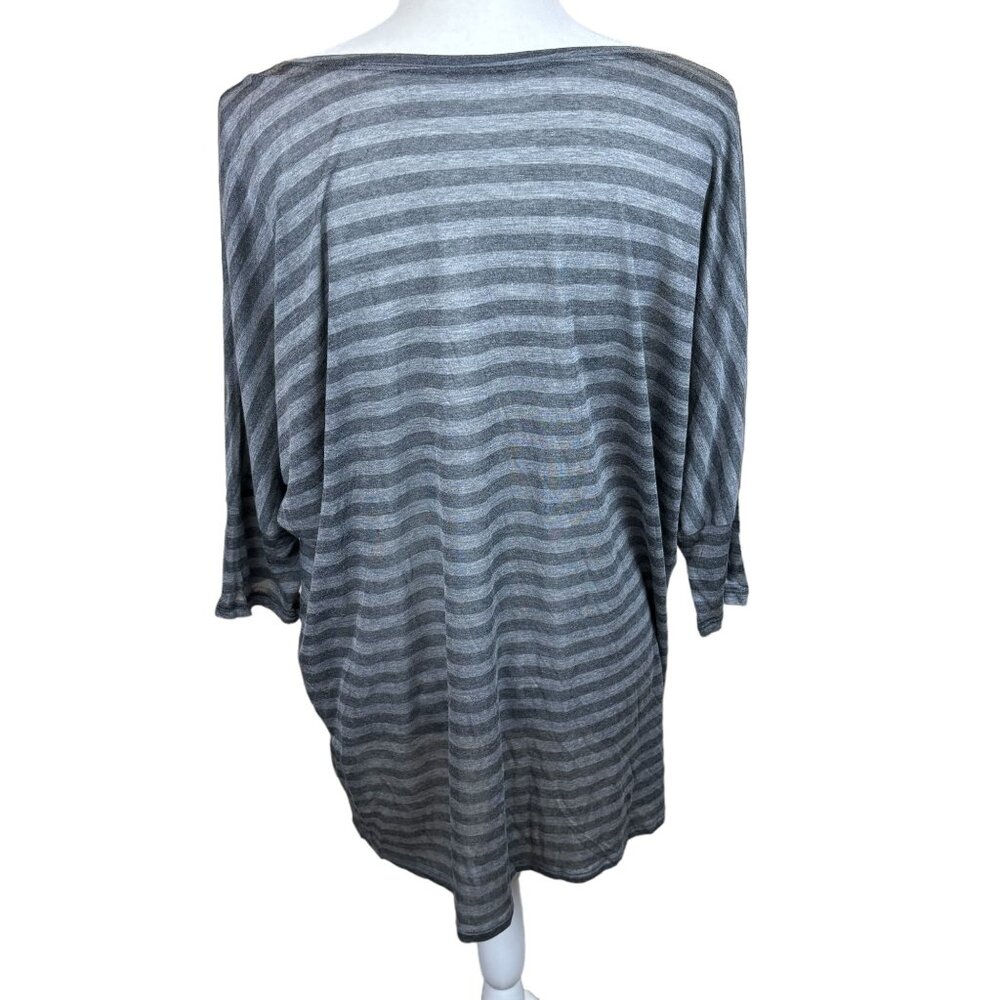 Eileen Fisher top, size Large, stripes, boxy, sustainable, NWT, made in USA - Picture 6 of 13
